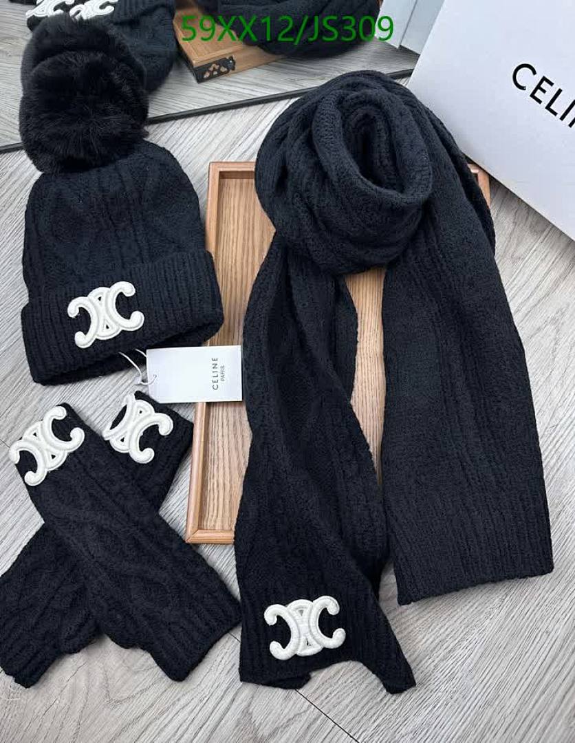 Celine Celine Ribbed Knit Scarf Collection - view 5
