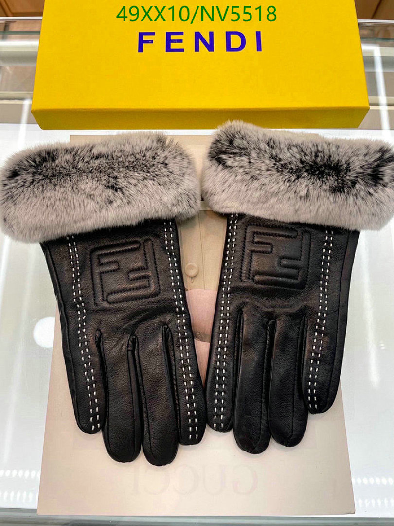 Fendi Fendi Fur Lined Leather Gloves - view 3