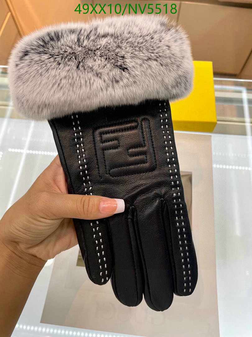 Fendi Fendi Fur Lined Leather Gloves - view 4