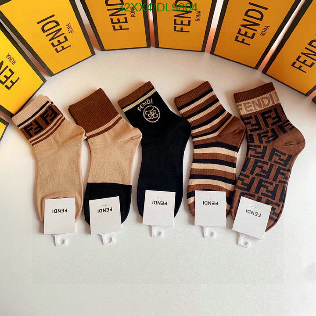 Fendi Logo Socks