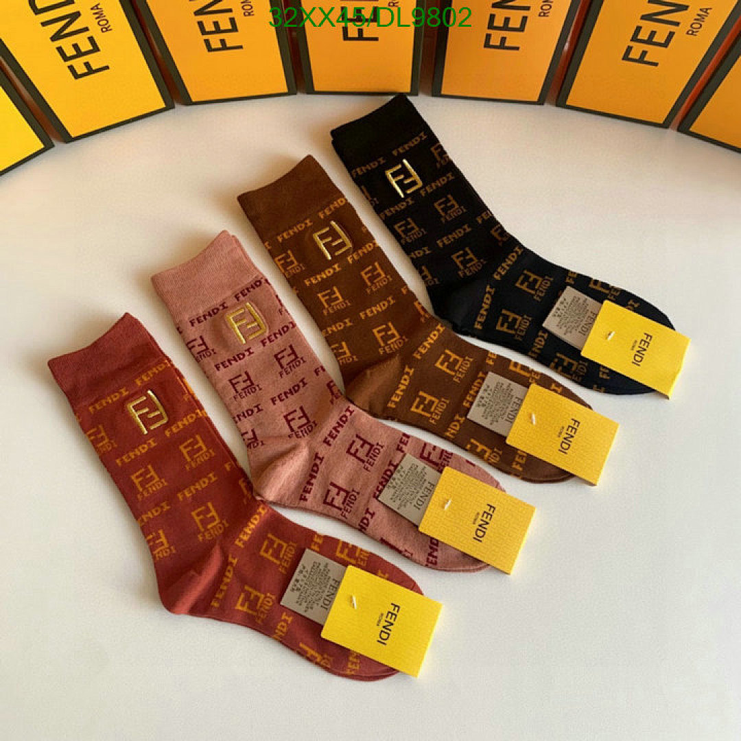 Fendi Fendi Roma Crew Socks - view 4
