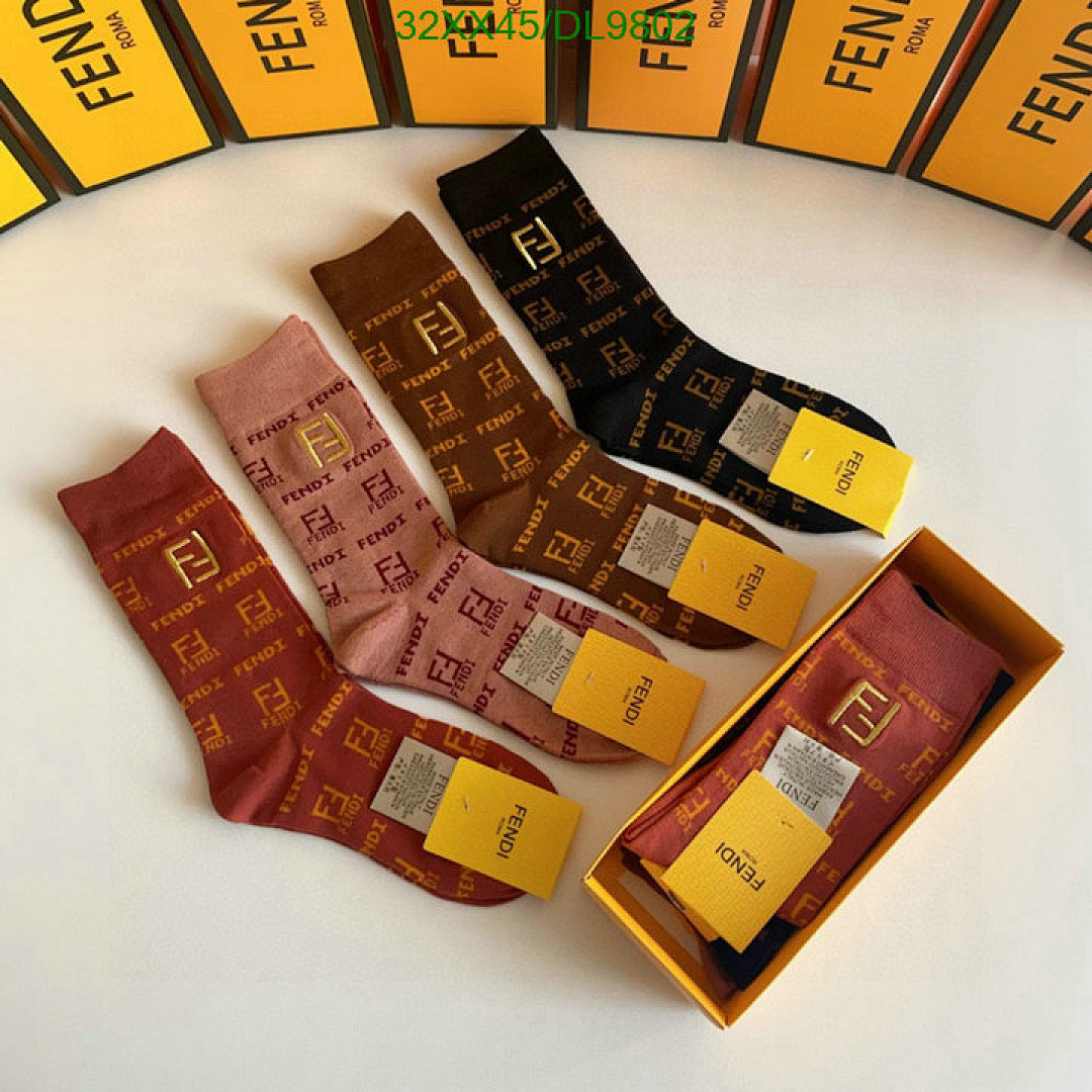 Fendi Fendi Roma Crew Socks - view 5