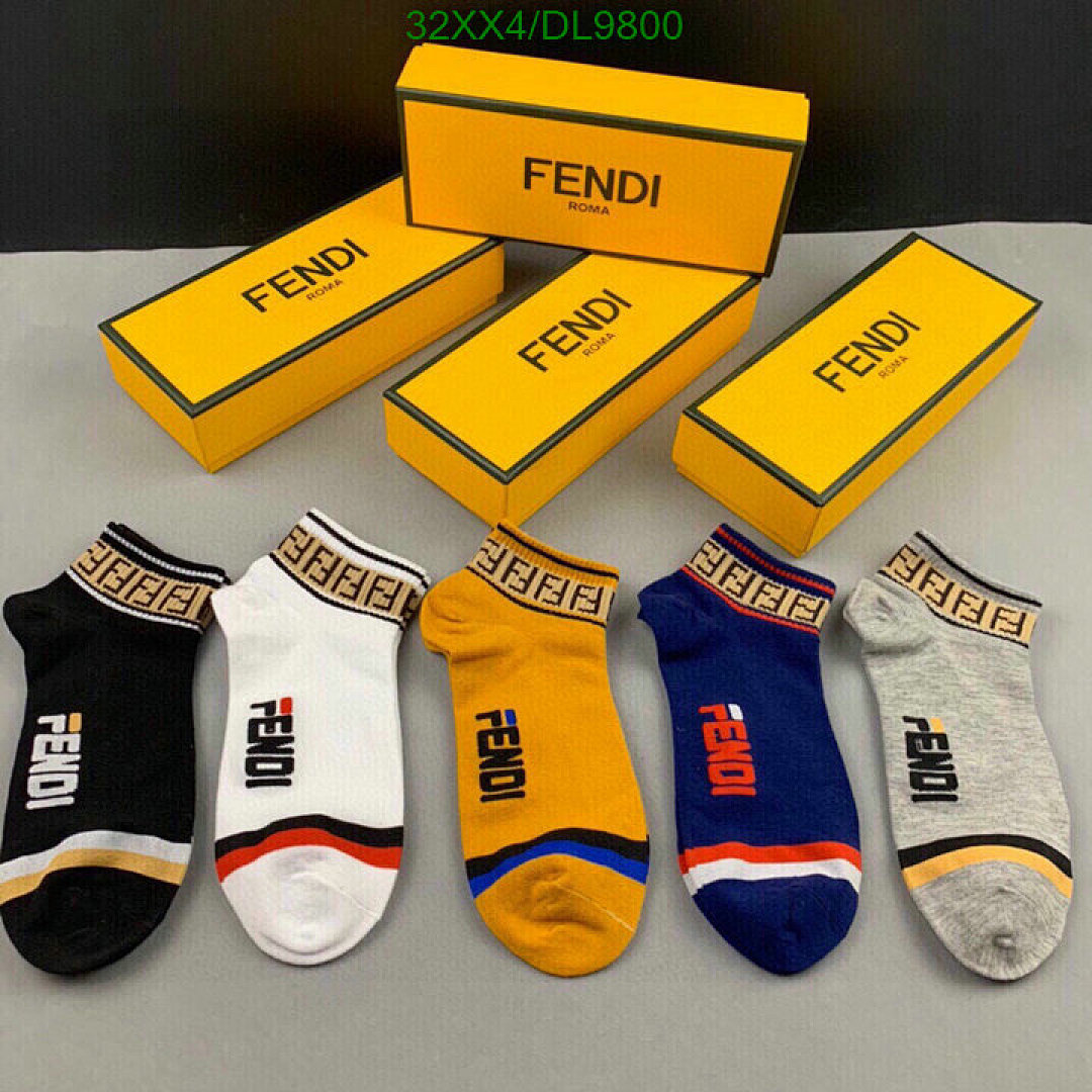 Fendi Socks - Set of 6