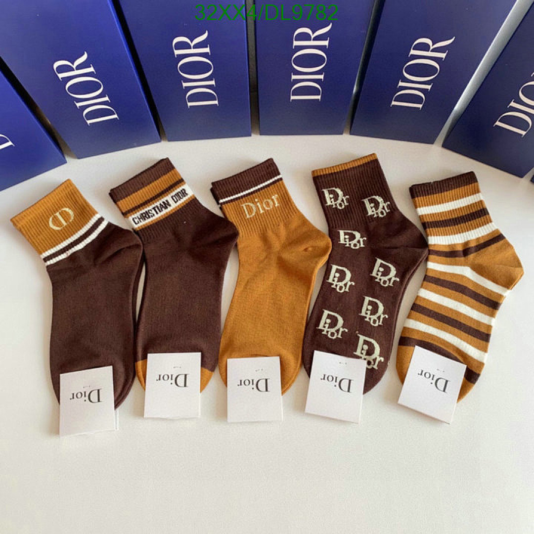 Dior Dior Ribbed Crew Socks