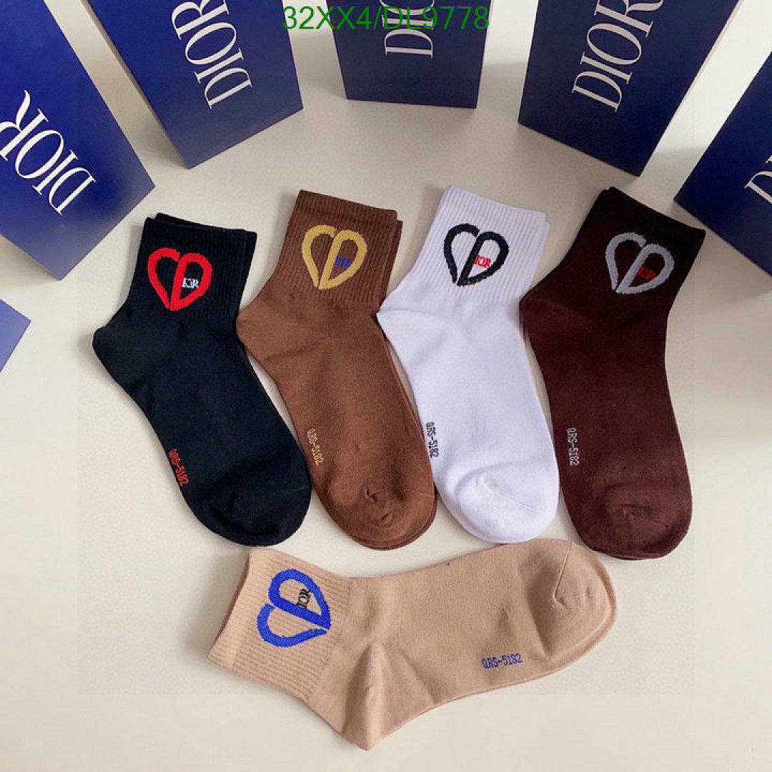 Dior Dior Heart Crew Socks - view 2