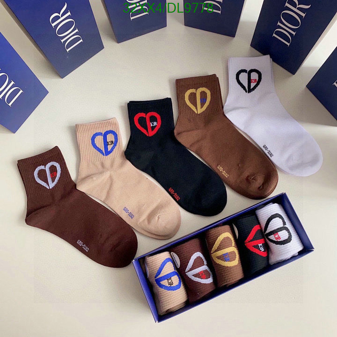 Dior Dior Heart Crew Socks - view 5
