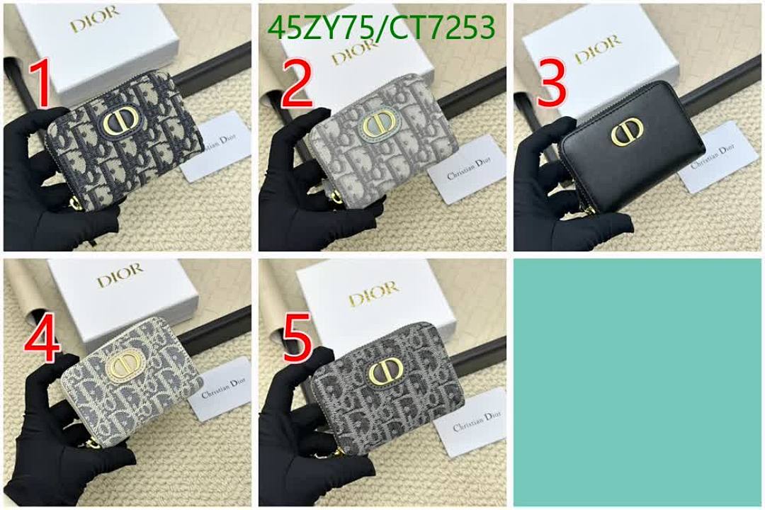 Dior Dior Bookcase Zipper Wallet