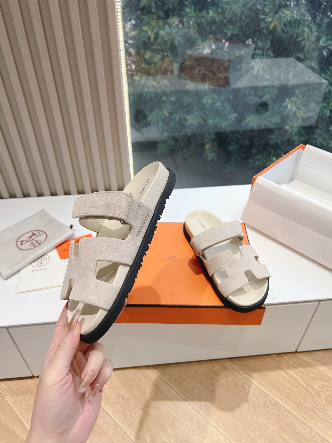 Hermès Hermès Papillon Slide Sandals - view 2
