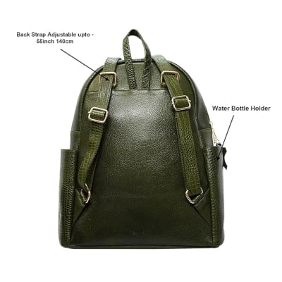 Leather Laptop Backpack - Convertible
