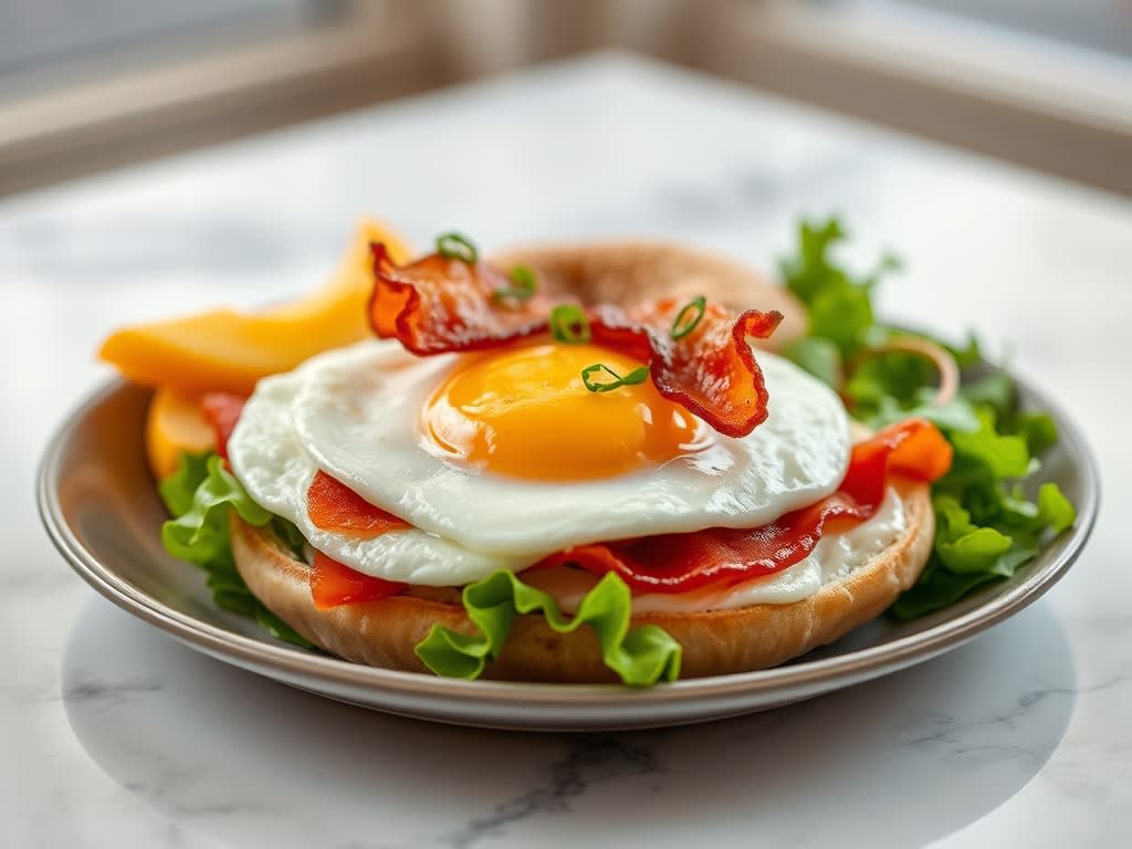 Bacon N Egg Bagel Sandwich