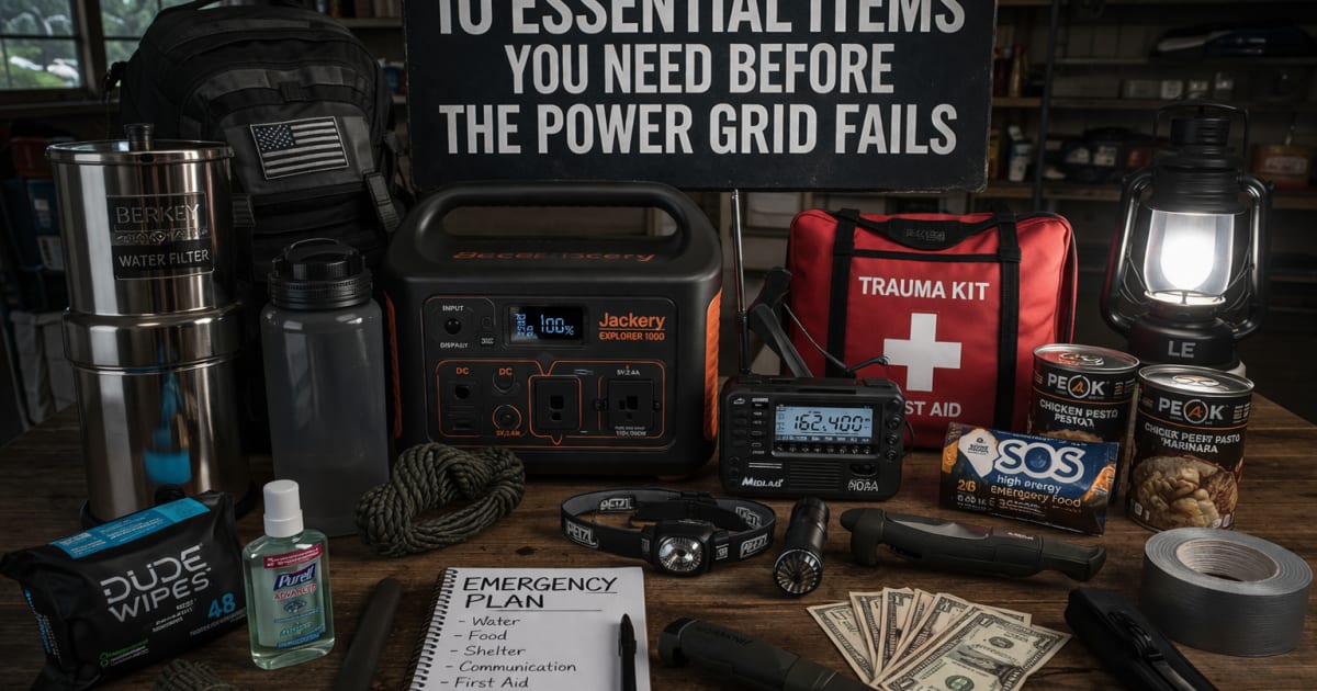 10 Essential Items You Need Before the Power Grid Fails