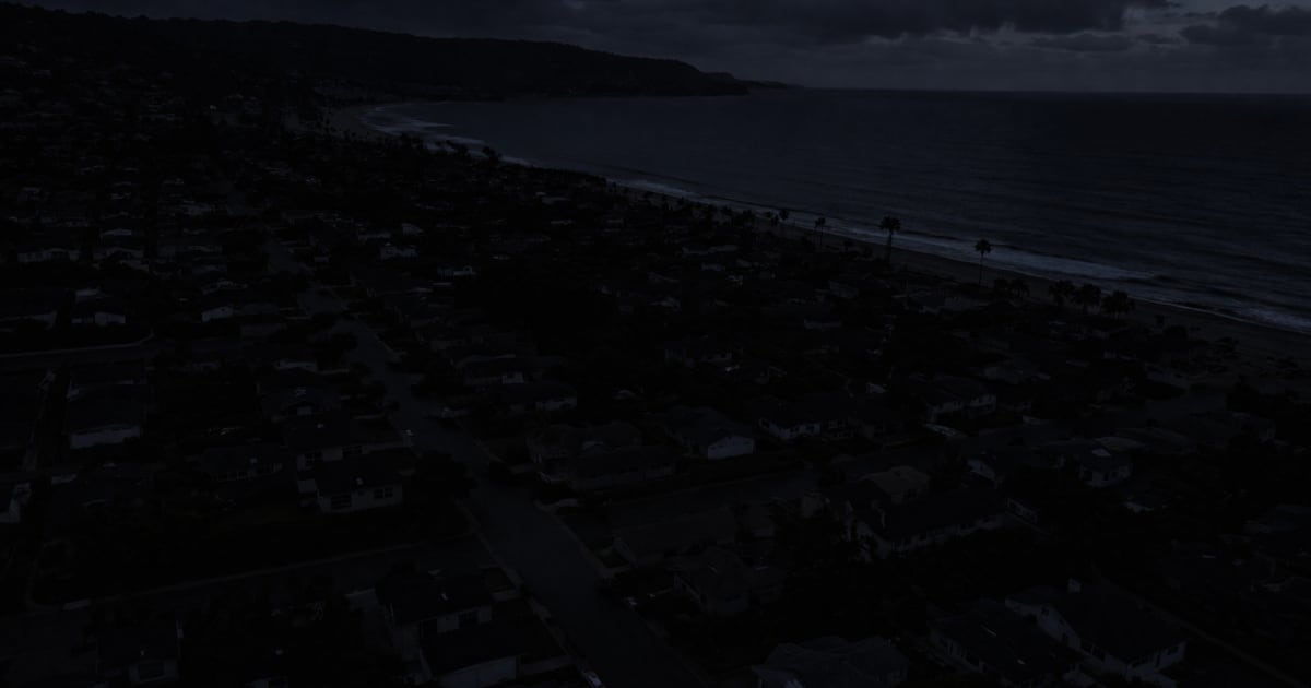 power outage neighborhood blackout night