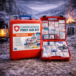 Comprehensive First Aid Kit (520-Piece) - survival & emergency preparedness gear