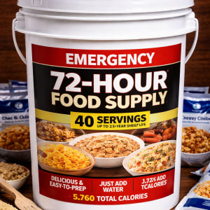 Emergency 72-Hour Food Supply Bucket - survival & emergency preparedness gear