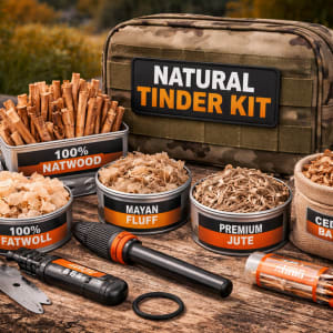 Natural Tinder Kit - survival & emergency preparedness gear