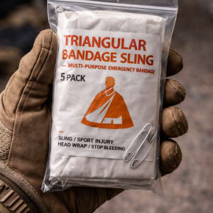 Triangular Bandage Sling — Multi-Purpose Emergency Bandage 5 Pack - survival & emergency preparedness gear