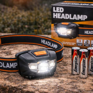LED Headlamp with Batteries - survival & emergency preparedness gear