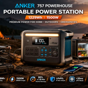 Anker 757 PowerHouse Portable Power Station (1229Wh) - survival & emergency preparedness gear