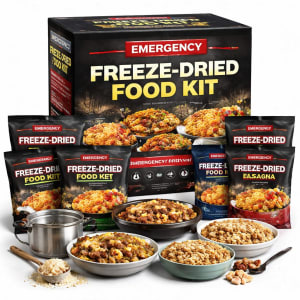 Emergency Freeze-Dried Food Kit - survival & emergency preparedness gear