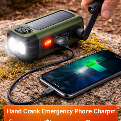 Hand Crank Emergency Phone Charger