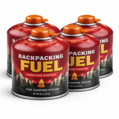 Backpacking Fuel Canisters (4-Pack)