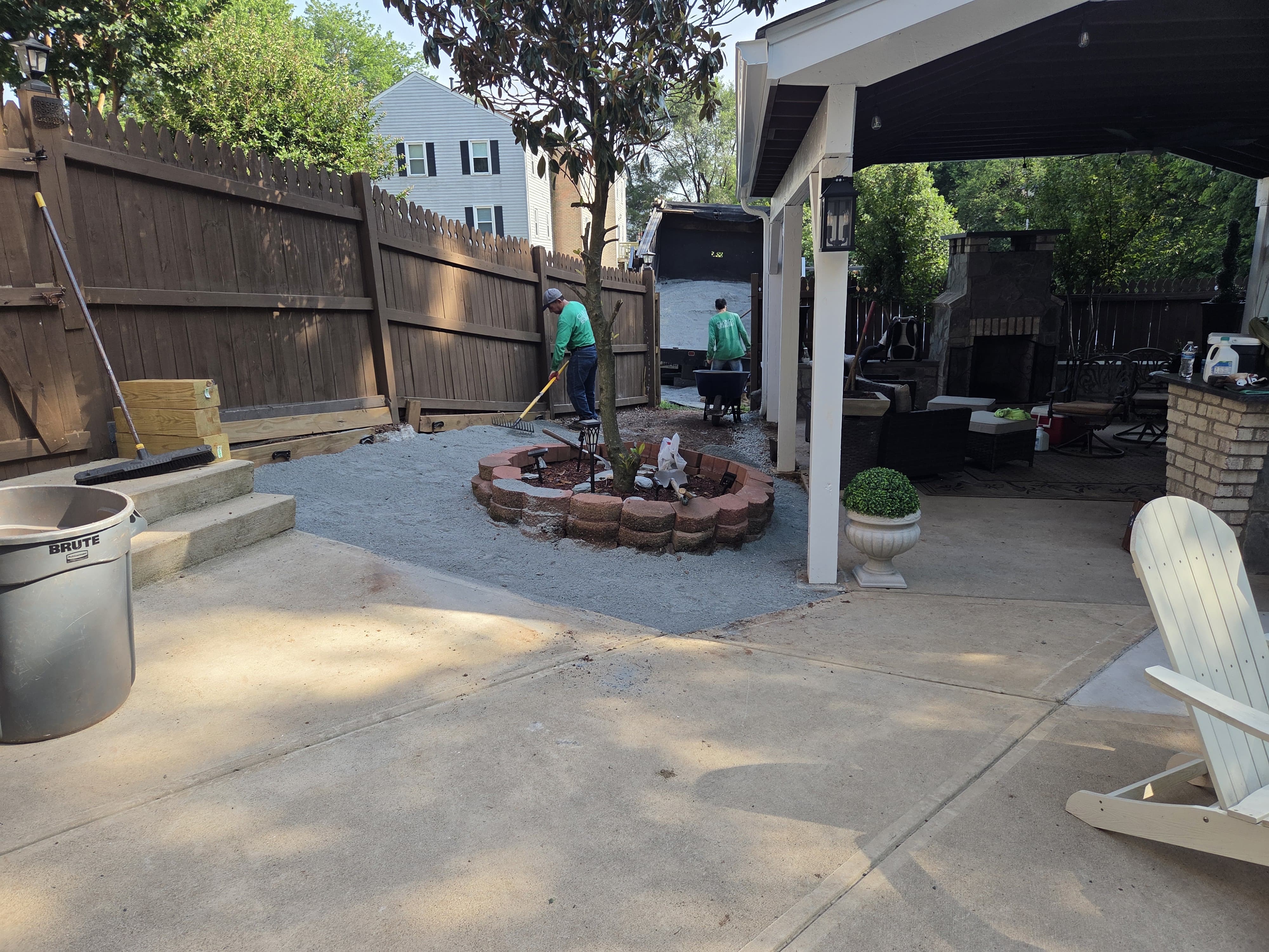Careful tree removal on a residential property