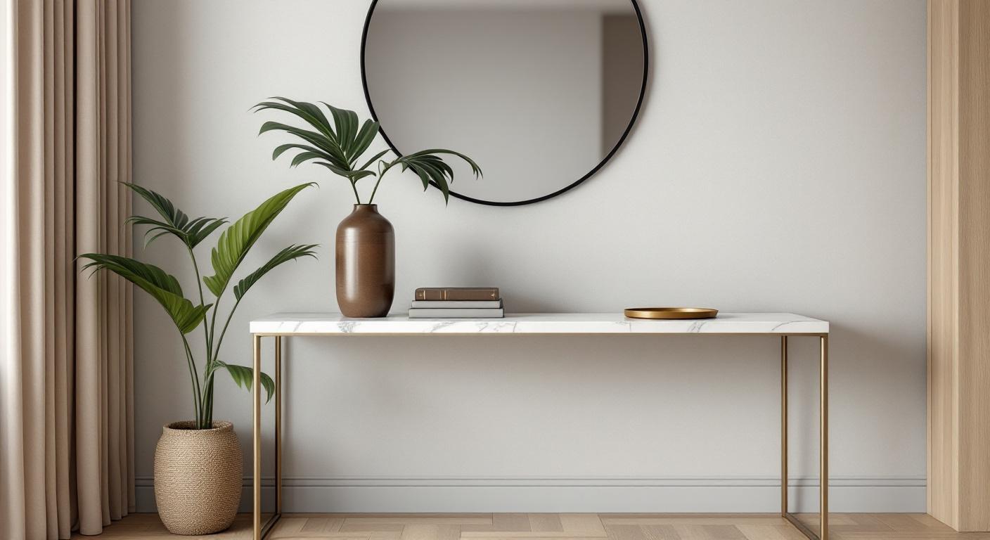 Votre Console d’Entrée à Dakar : L’Élégance sur Mesure par KD Mobilier