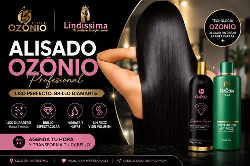 Alisado Ozonio: control de frizz y brillo intenso para tu cabello