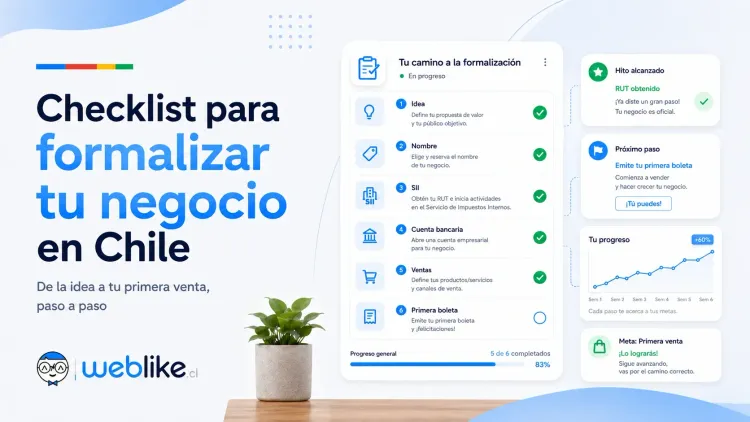Checklist para formalizar tu negocio en Chile: de la idea a tu primera venta