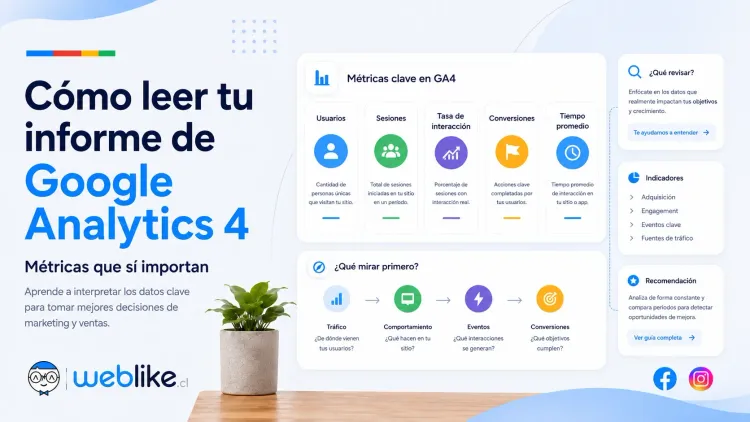 Cómo leer tu informe de Google Analytics 4: métricas que sí importan