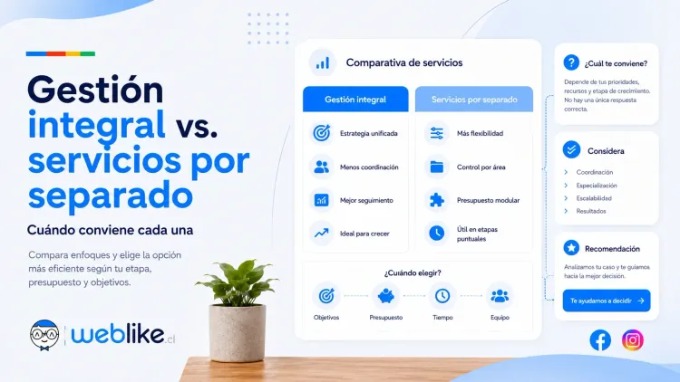 Gestión integral vs. servicios por separado: cuándo conviene cada una