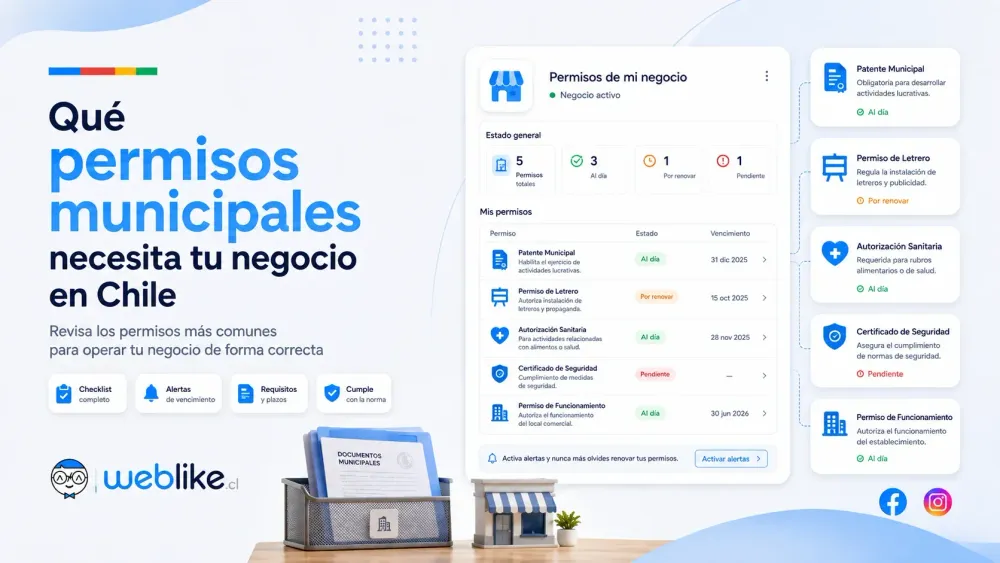 Qué permisos municipales necesita tu negocio en Chile