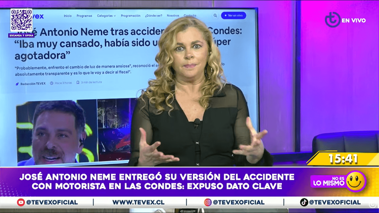 “A diferencia de Fran Maira, Neme pudo usar la pantalla para explicar su versión del accidente”