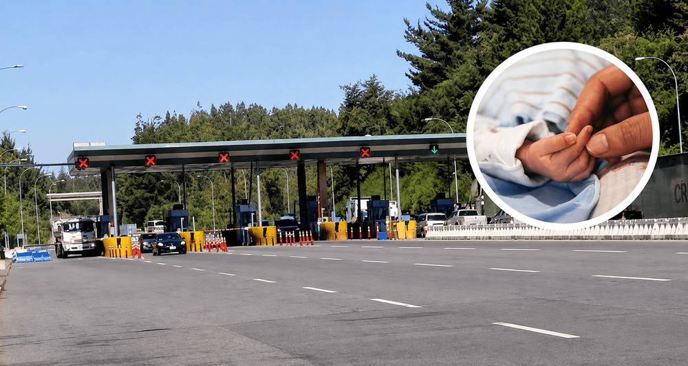 Terrible: Mujer da a luz en auto tras no poder pagar peaje en Ruta Interportuaria