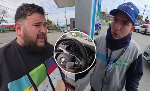 ¡Que no te estafen! Reconocido influencer fue engañado mientras cargaba bencina en Aramco