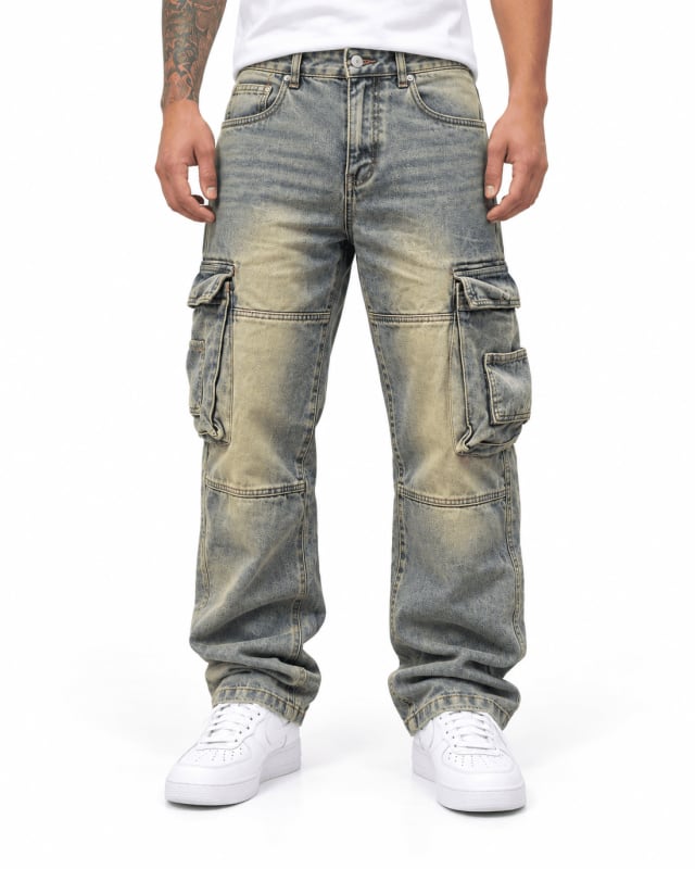 pantalon jeans acid cargo — EGAN Streetwear