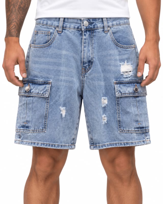 SHORT JEANS CARGO — EGAN Streetwear
