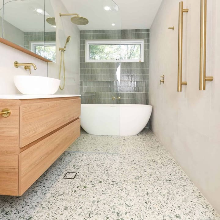 Terrazzo Architectural Range Natural Stone Tile installed