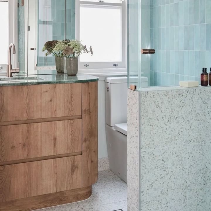 Bondi Terrazzo Look Floor & Wall Tiles installed