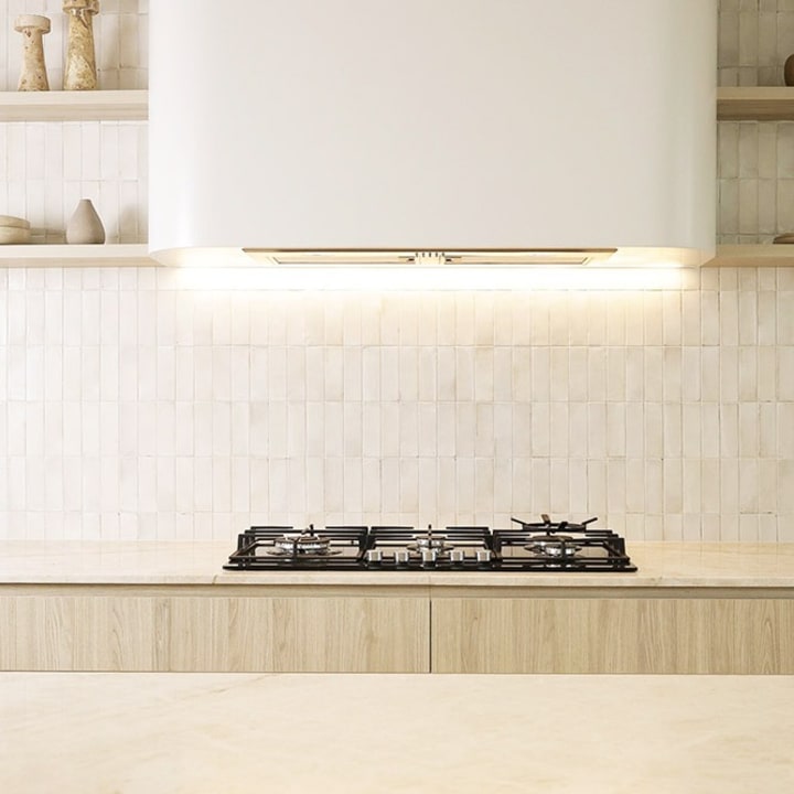 Rice Series Gloss Wall Tile installed