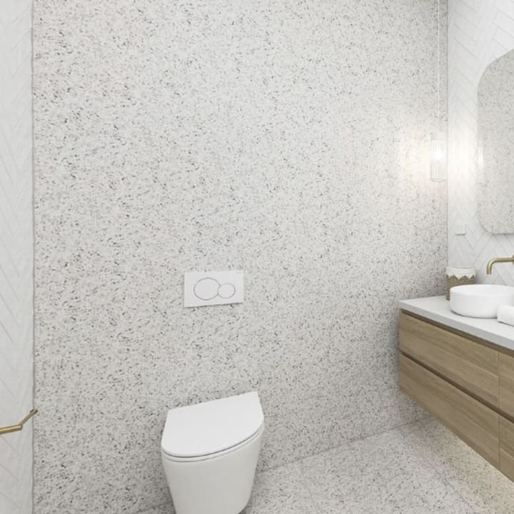 Bondi Terrazzo Look Floor & Wall Tiles installed