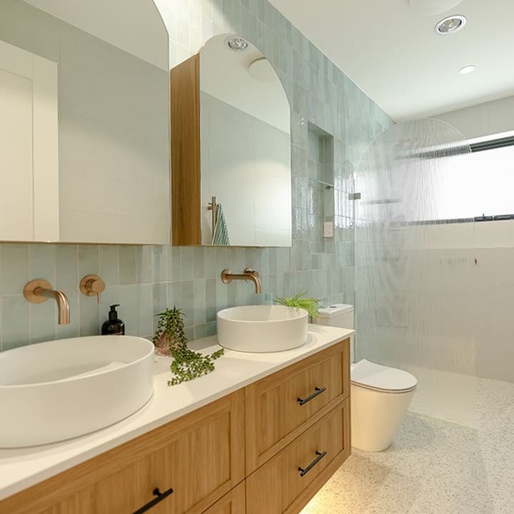 Bondi Terrazzo Look Floor & Wall Tiles installed