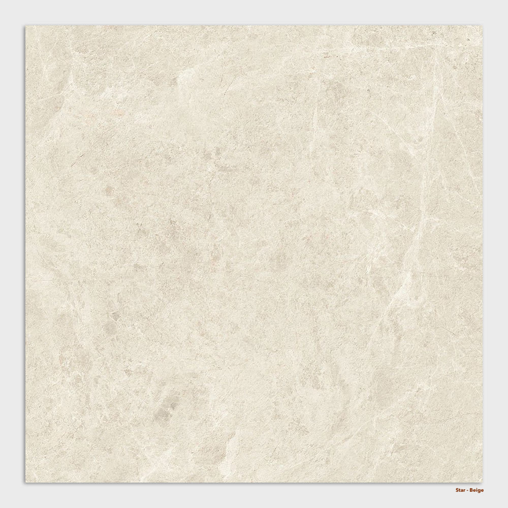 Atlas Concorde Nyra Series stone-look Italian porcelain in warm Star Beige.