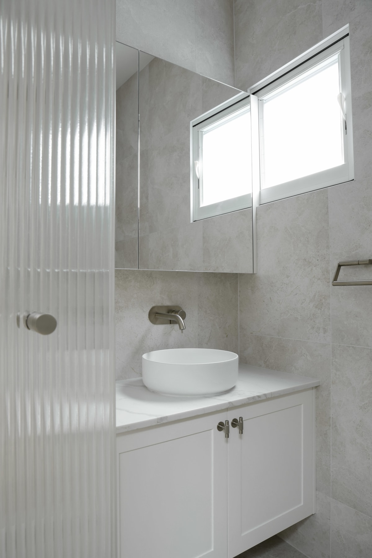 A Coco Build Terrace Transformation in Sydney – Main Bathroom: Vertical 3D Statement (4)