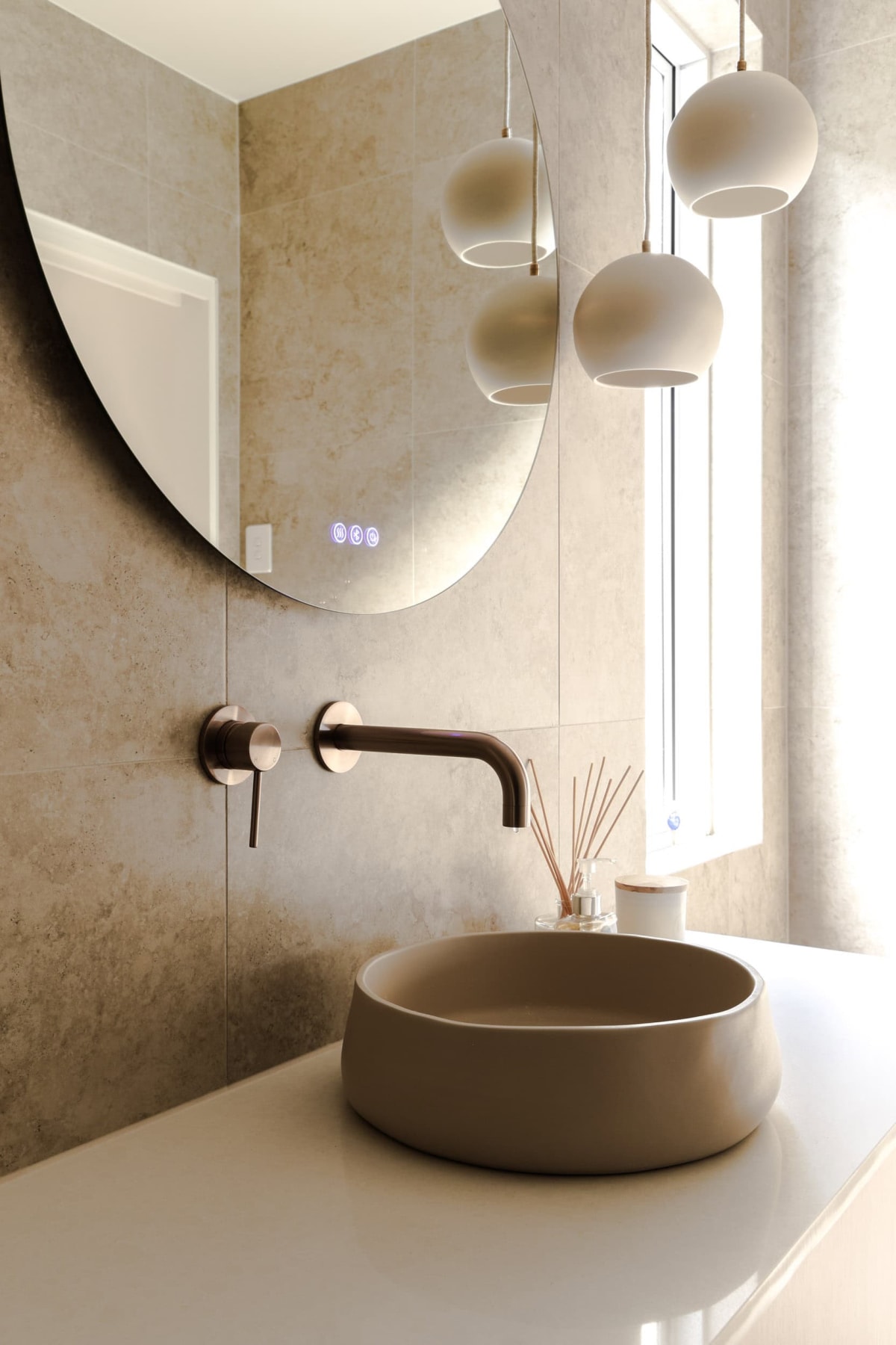 Inside The Sunset Place – A Modern Retreat of Texture and Tranquillity – Guest Bathroom