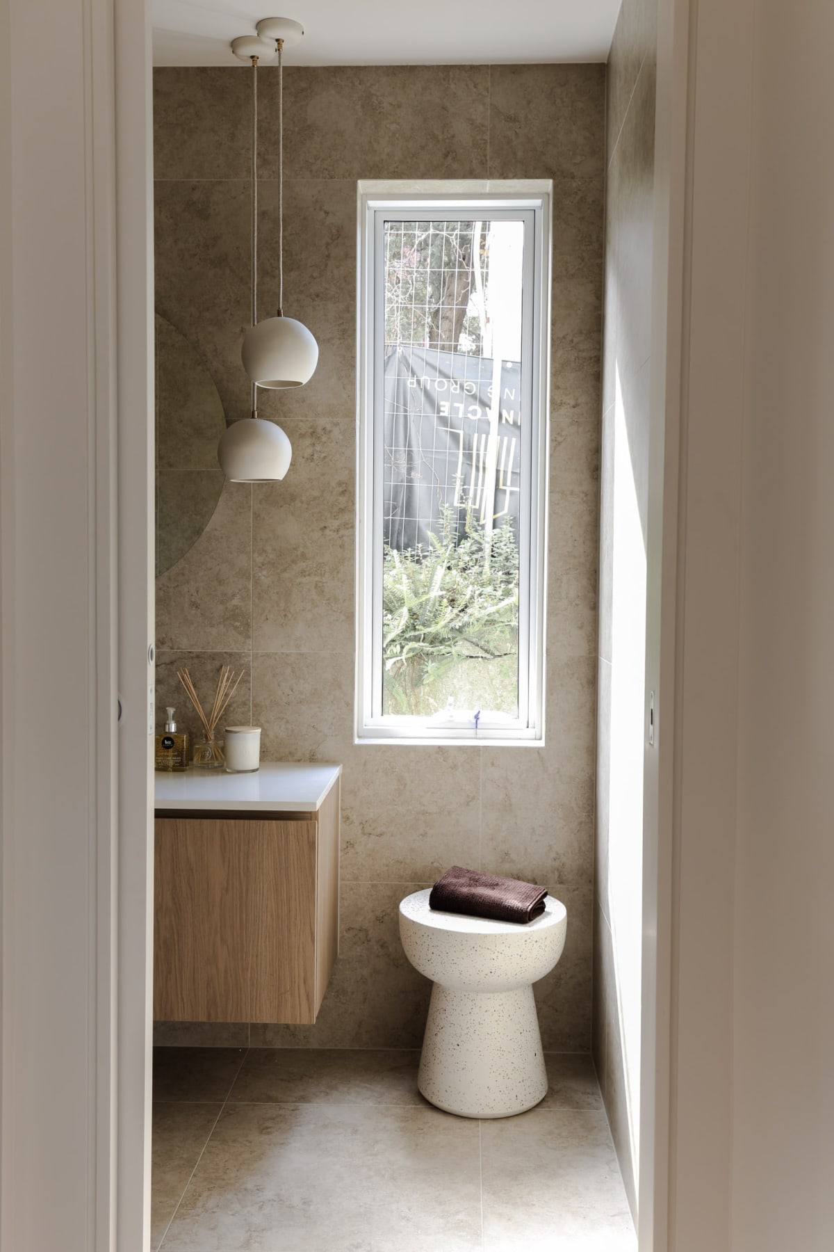 Inside The Sunset Place – A Modern Retreat of Texture and Tranquillity – Guest Bathroom (2)