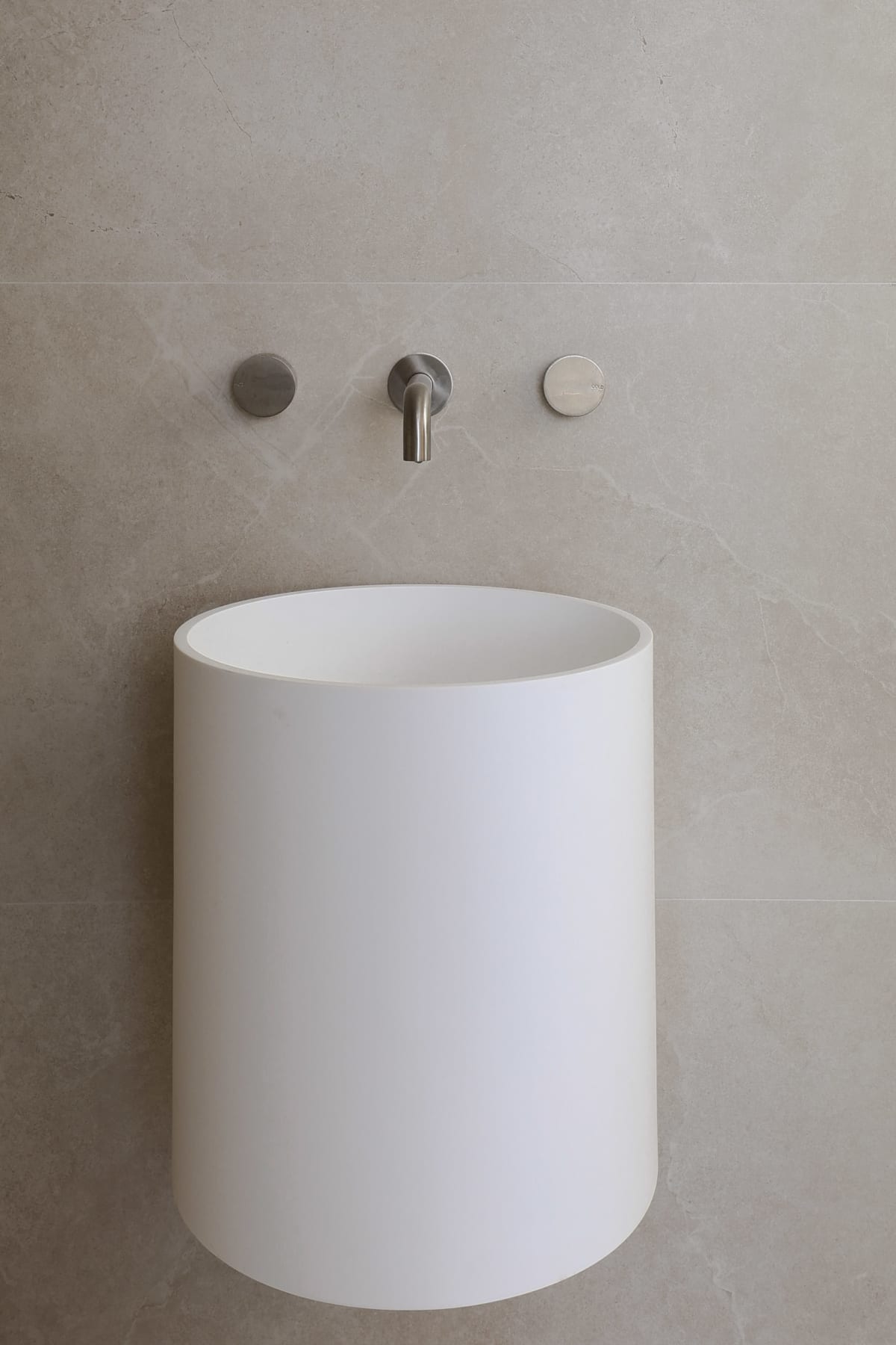 Modern Luxury Duplex in Sylvania – Limestone Look & Travertine Tiles Create Cohesion – Downstairs Main Bedroom Bathroom – Hotel-Inspired Retreat (2)