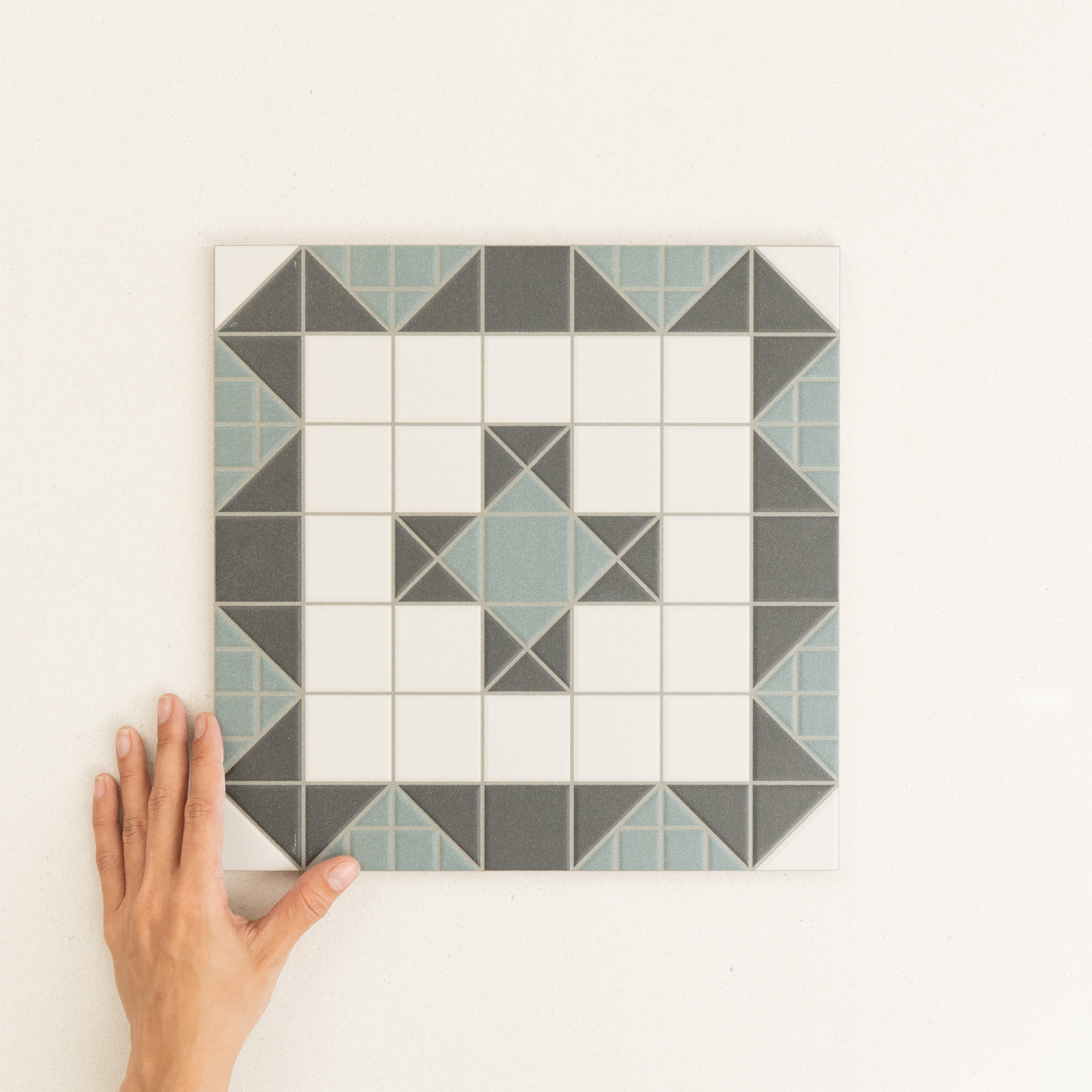 Federation patterned porcelain tile colourway.