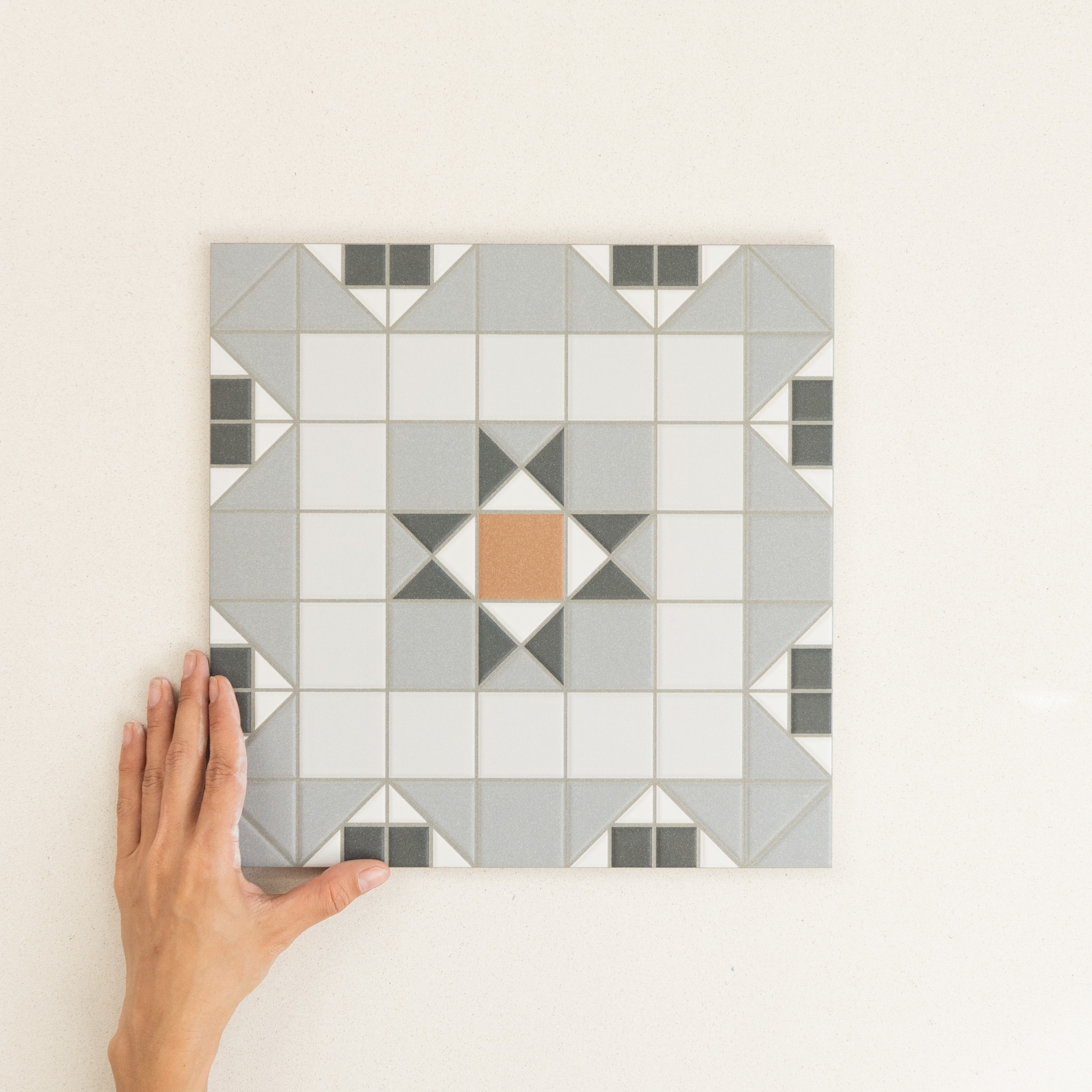 Federation patterned porcelain tile colourway.