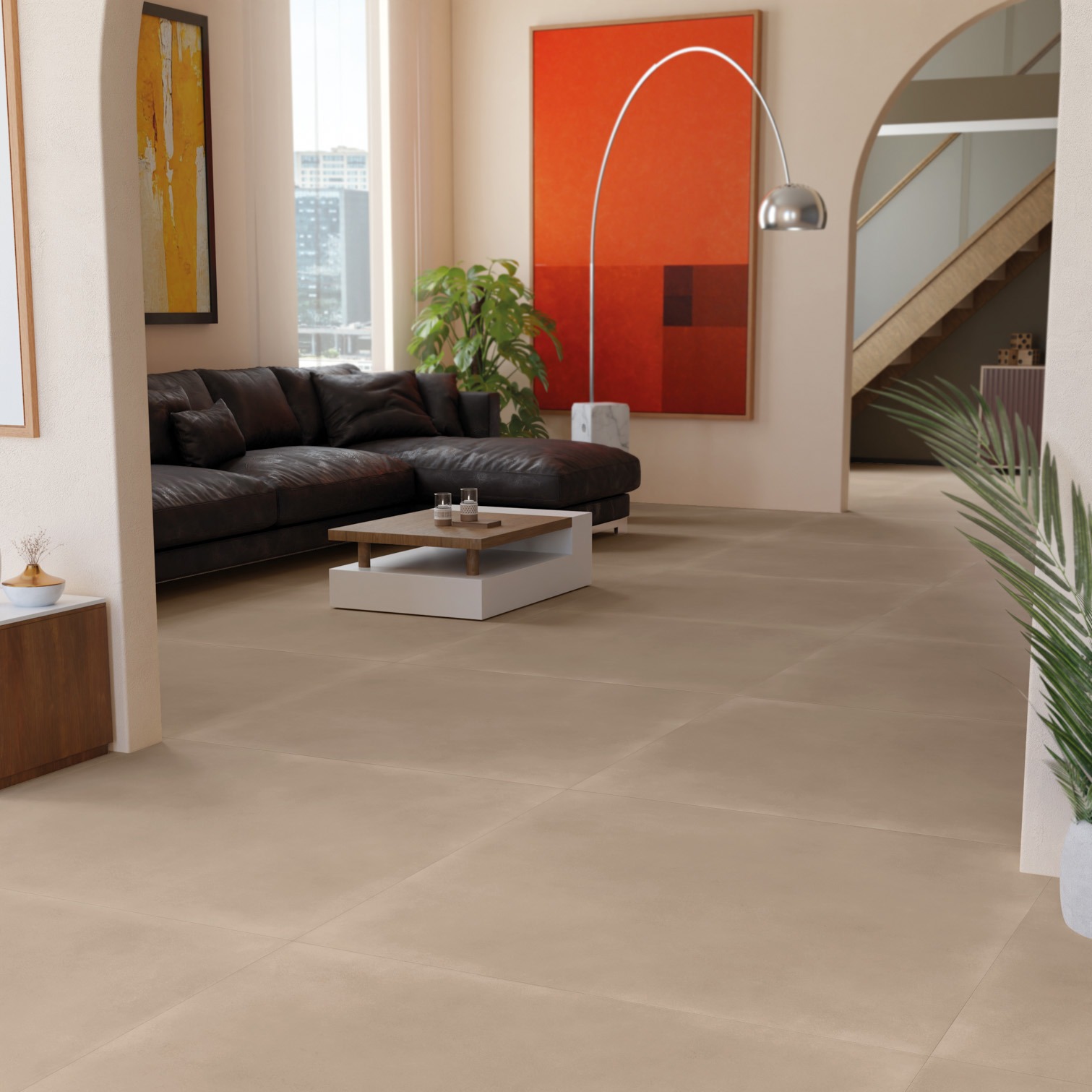 Res Terra terracotta-look Italian porcelain in a Sydney living space
